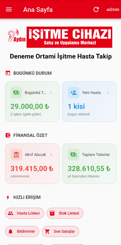 Duyusoft Android uygulaması ekran görüntüsü